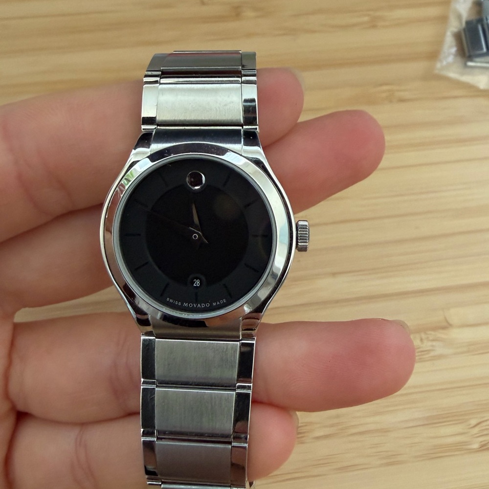 Movado Quadro Stainless Steel Watch